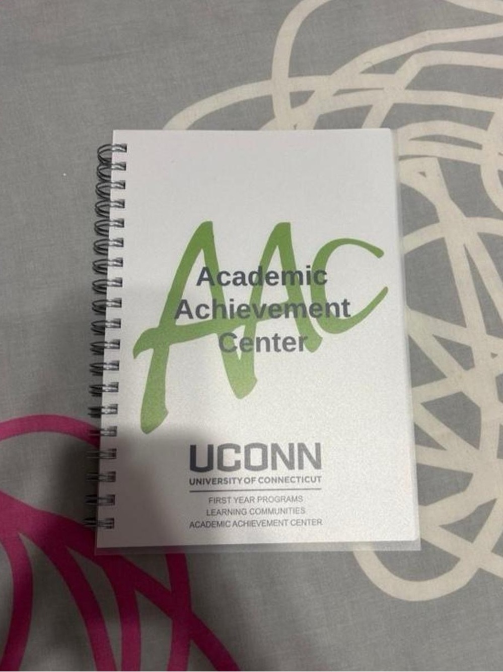 UConn White and Green Planner